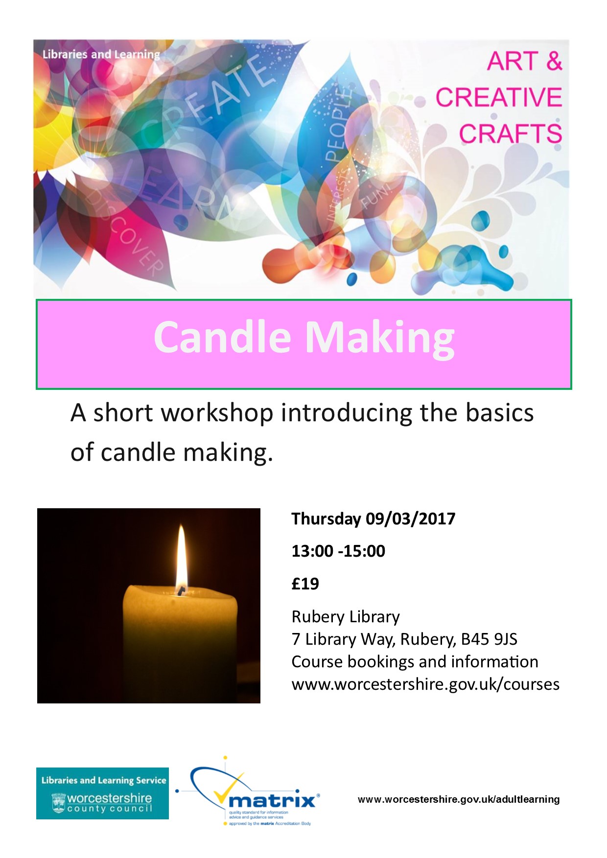 Candle Making Rubery Village Community Website